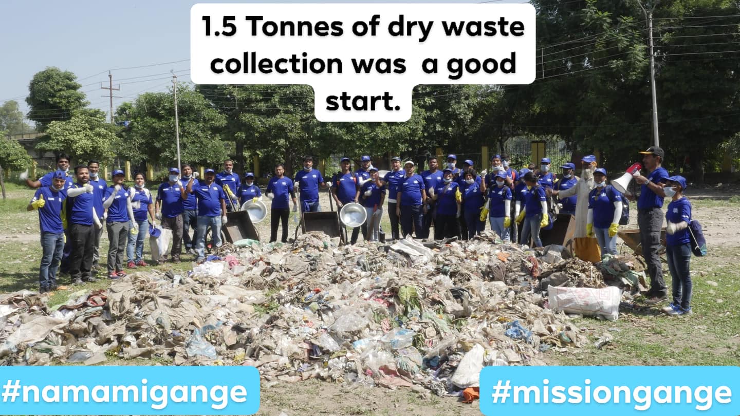 1.5 Ton of dry waste collection was a good start; Location : Haridwar; Photo by: 